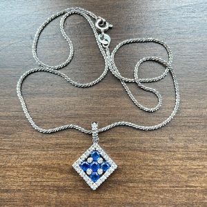 Beyond stunning sapphire and diamond necklace